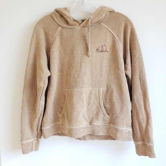 Outerknown Tops - Outerknown Women’s Surf Ranch Hoodie Sweatshirt Tan/Brown Size M